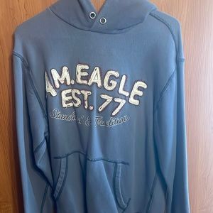 American Eagle Hoodie Pale Blue Size M